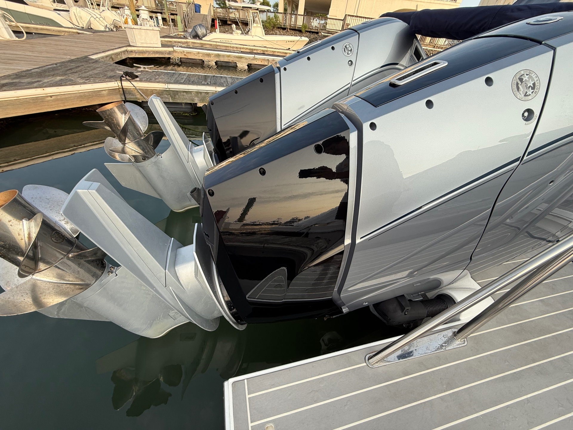 Polished outboard drives