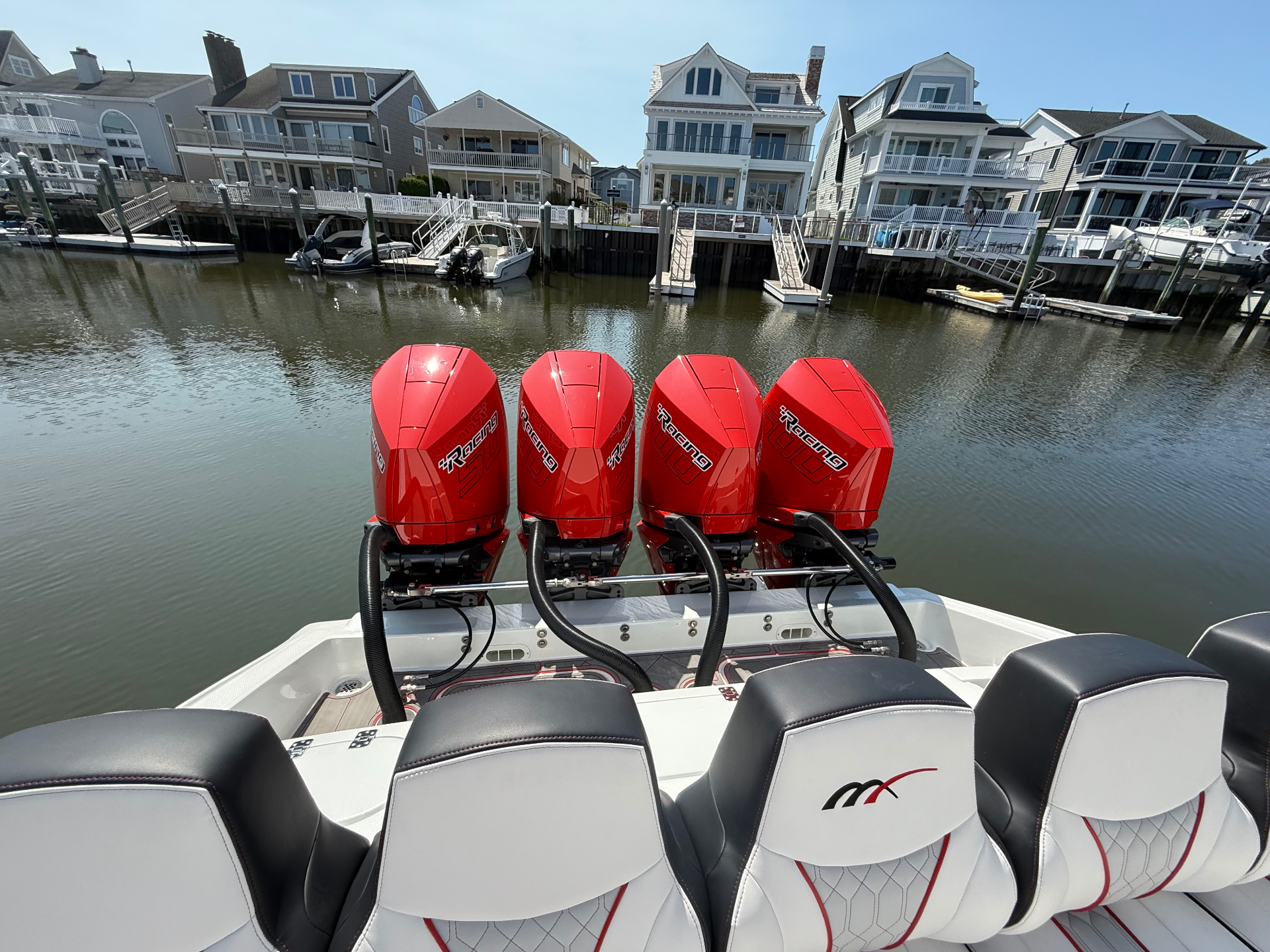 Quad Mercury Racing outboards